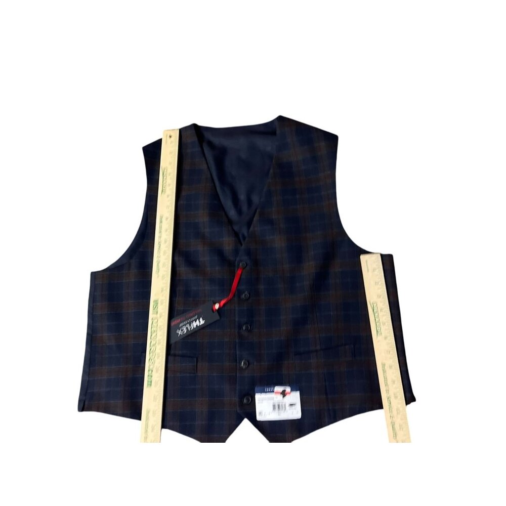 Tommy Hilfiger Hayes Vest Men XL NEW Navy/Burgundy *One Small Spot on Back - Picture 13 of 16